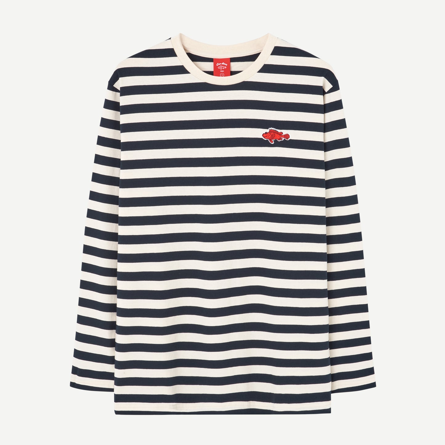 Camiseta de Manga Larga “Cap Roig Stripes” con Bordado