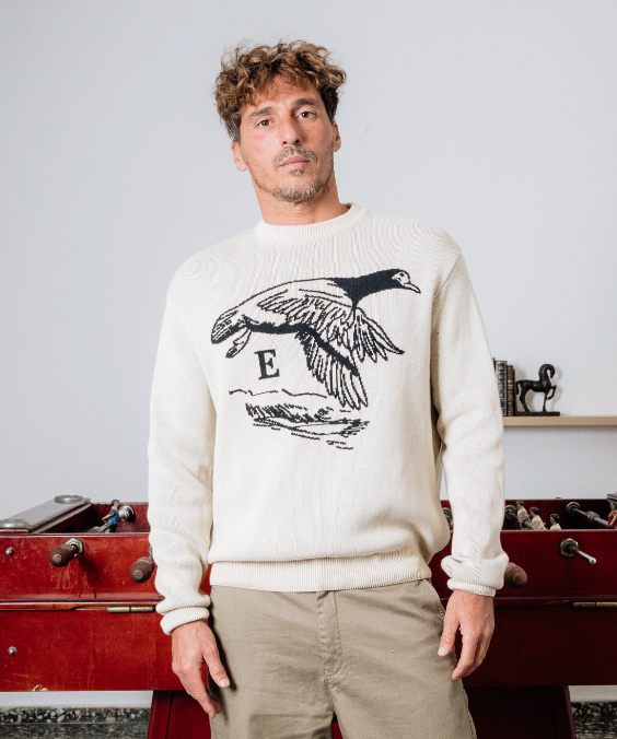 Jersey de Punto con Diseño "Pato Esparter"