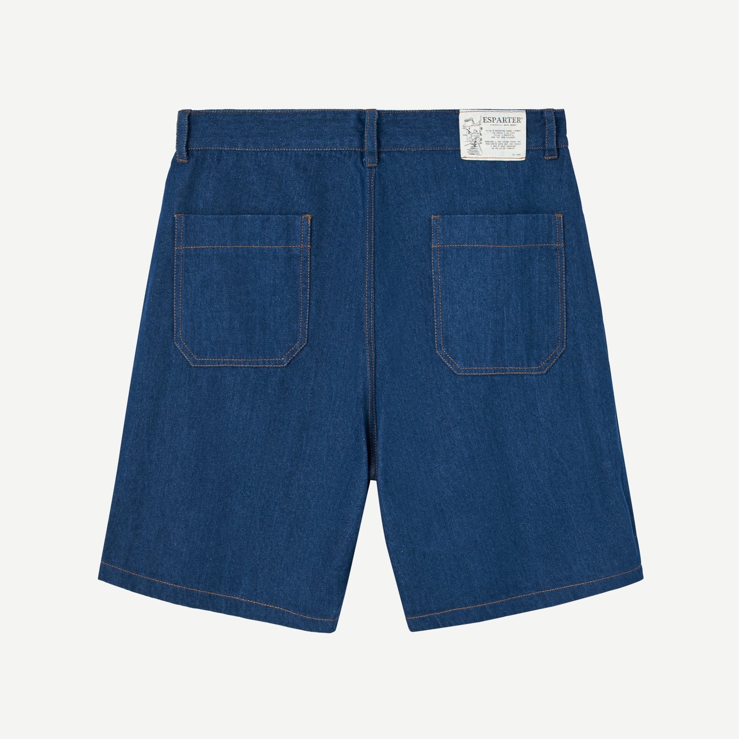 BERMUDA EN DENIM DÉLAVÉ