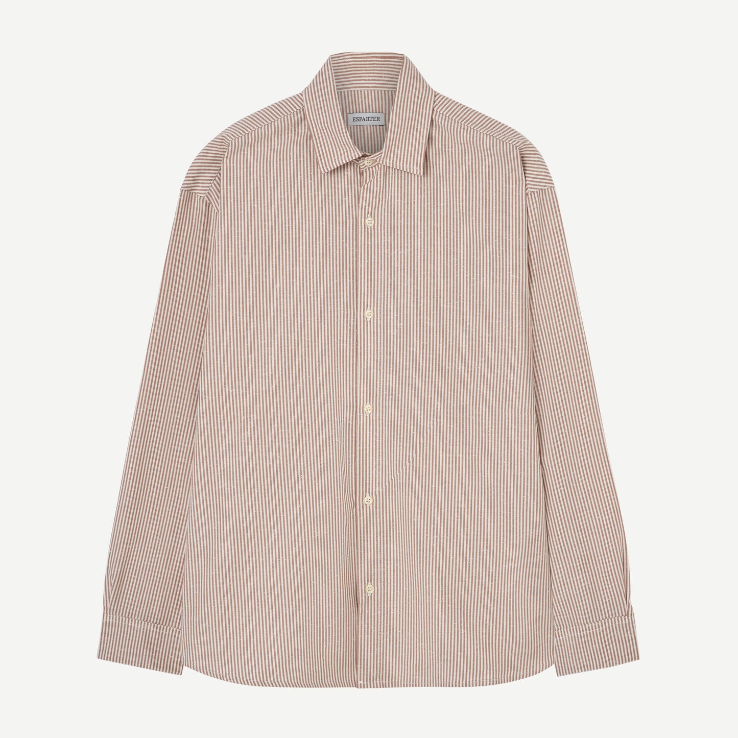 CHEMISE À MANCHES LONGUES RAYÉE TAN