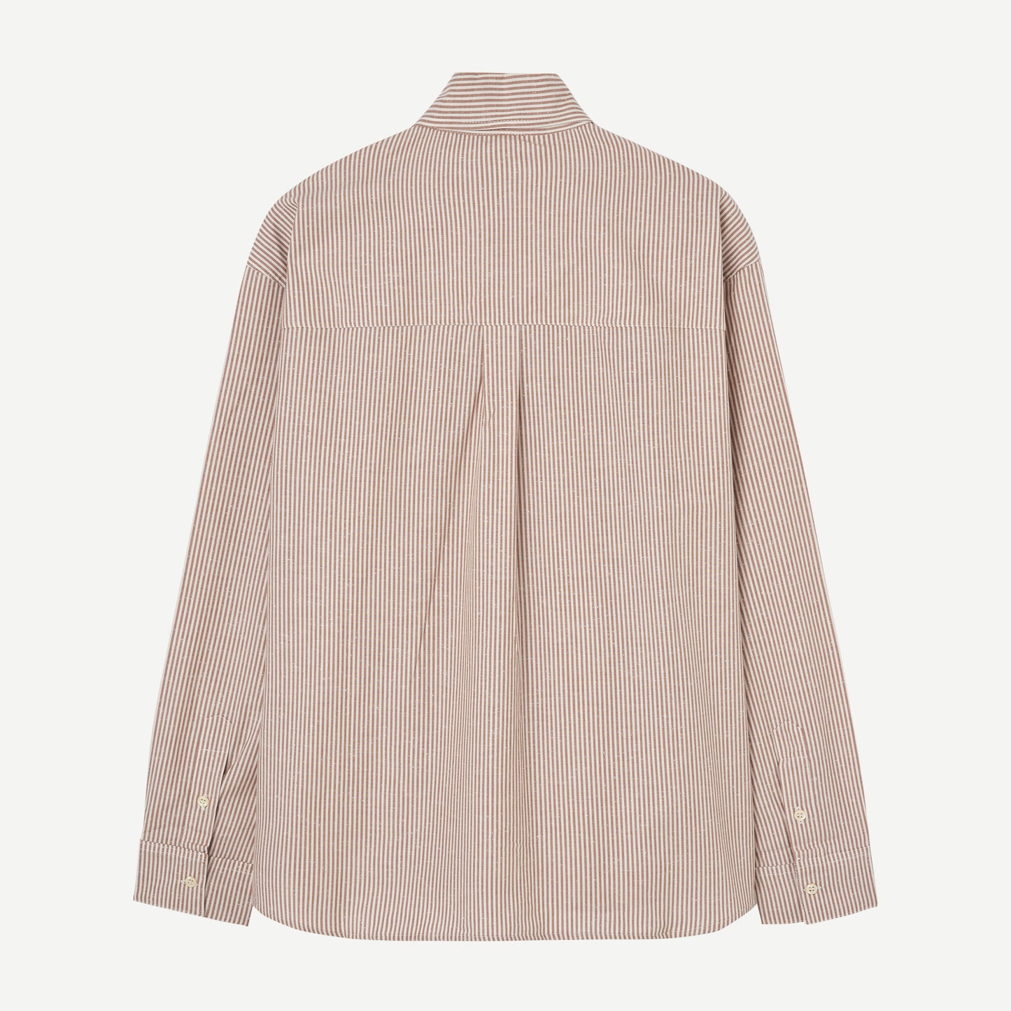 CHEMISE À MANCHES LONGUES RAYÉE TAN