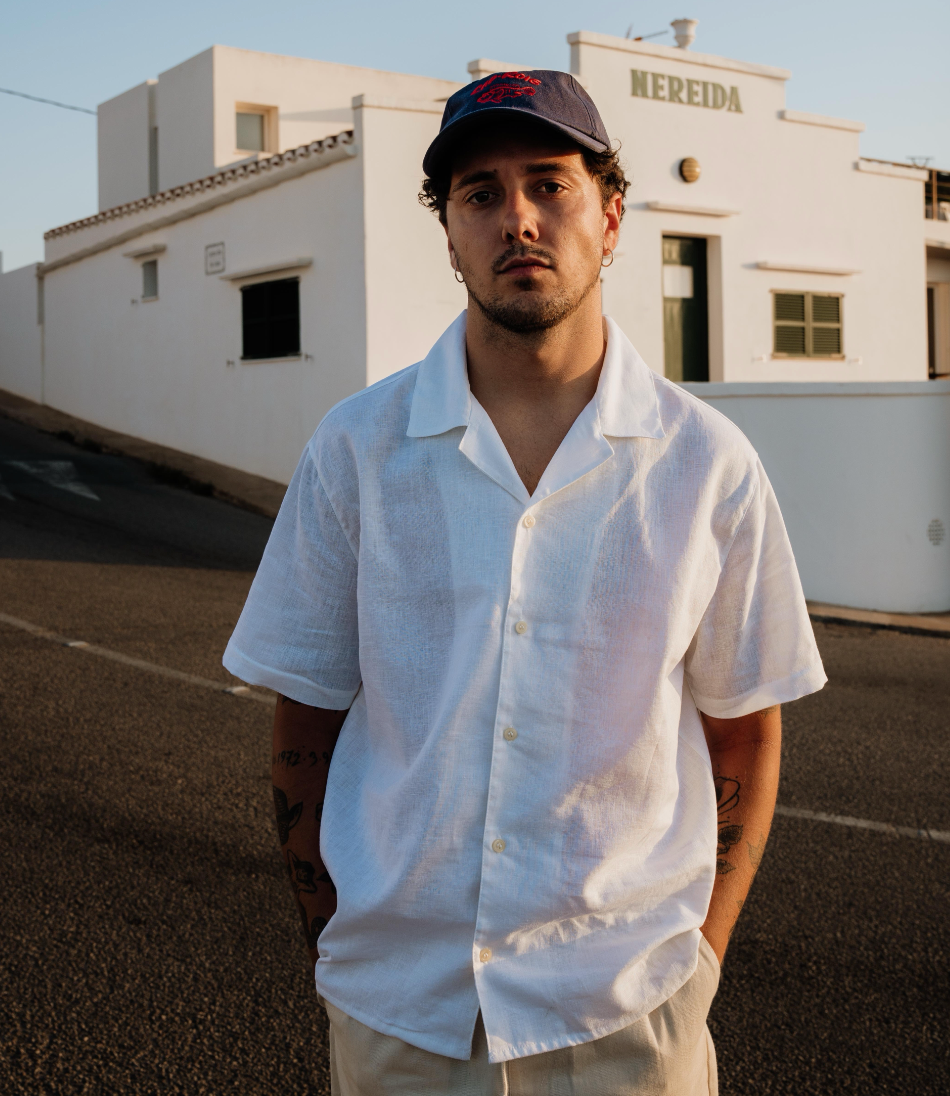 CAMISA ESPARTER LINO BLANCA