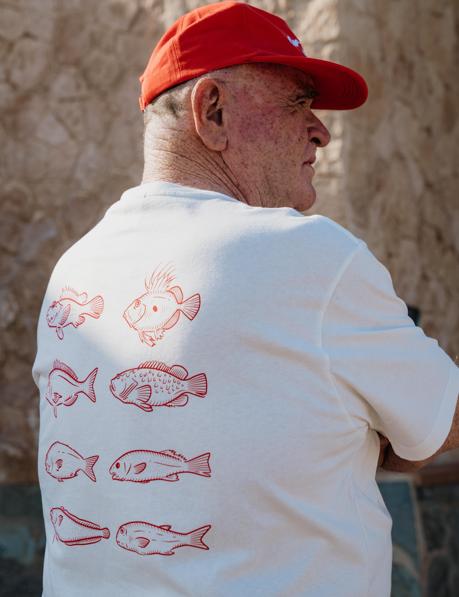 CAMISETA CAP ROIG "PEIXOS"