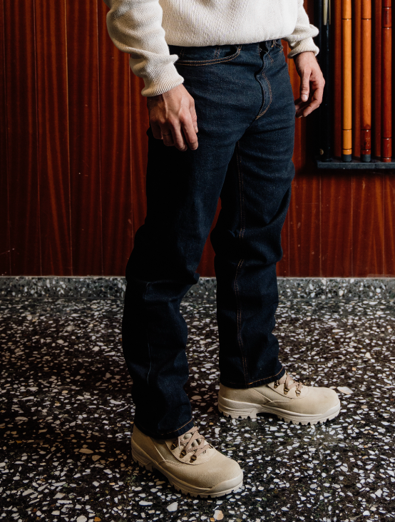 Jeans Rectos en Denim Negro de Esparter