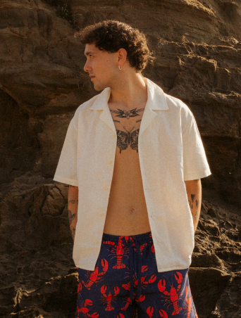 CAMISA LINO ESPARTER BLANCO ROTO