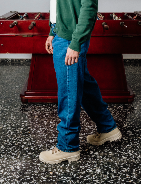 Jeans Rectos en Denim Azul Claro de Esparter