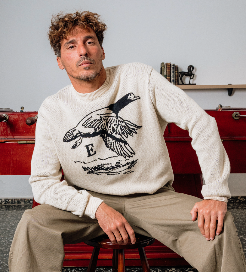 Jersey de Punto con Diseño "Pato Esparter"
