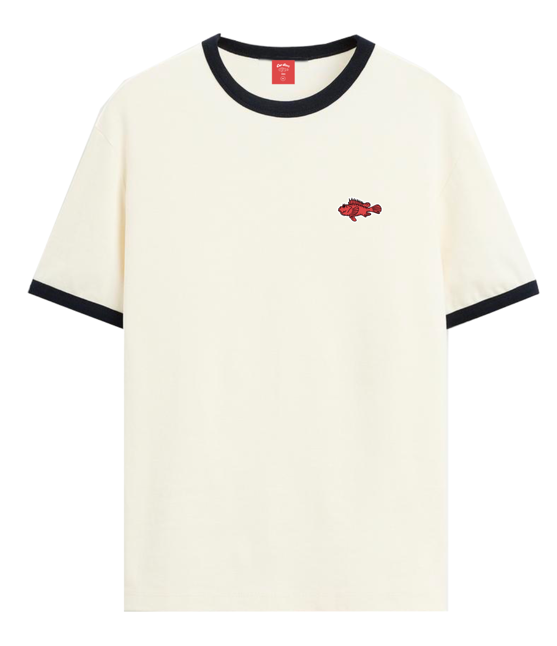 CAMISETA BEIGE CAPROIG CONTRASTE