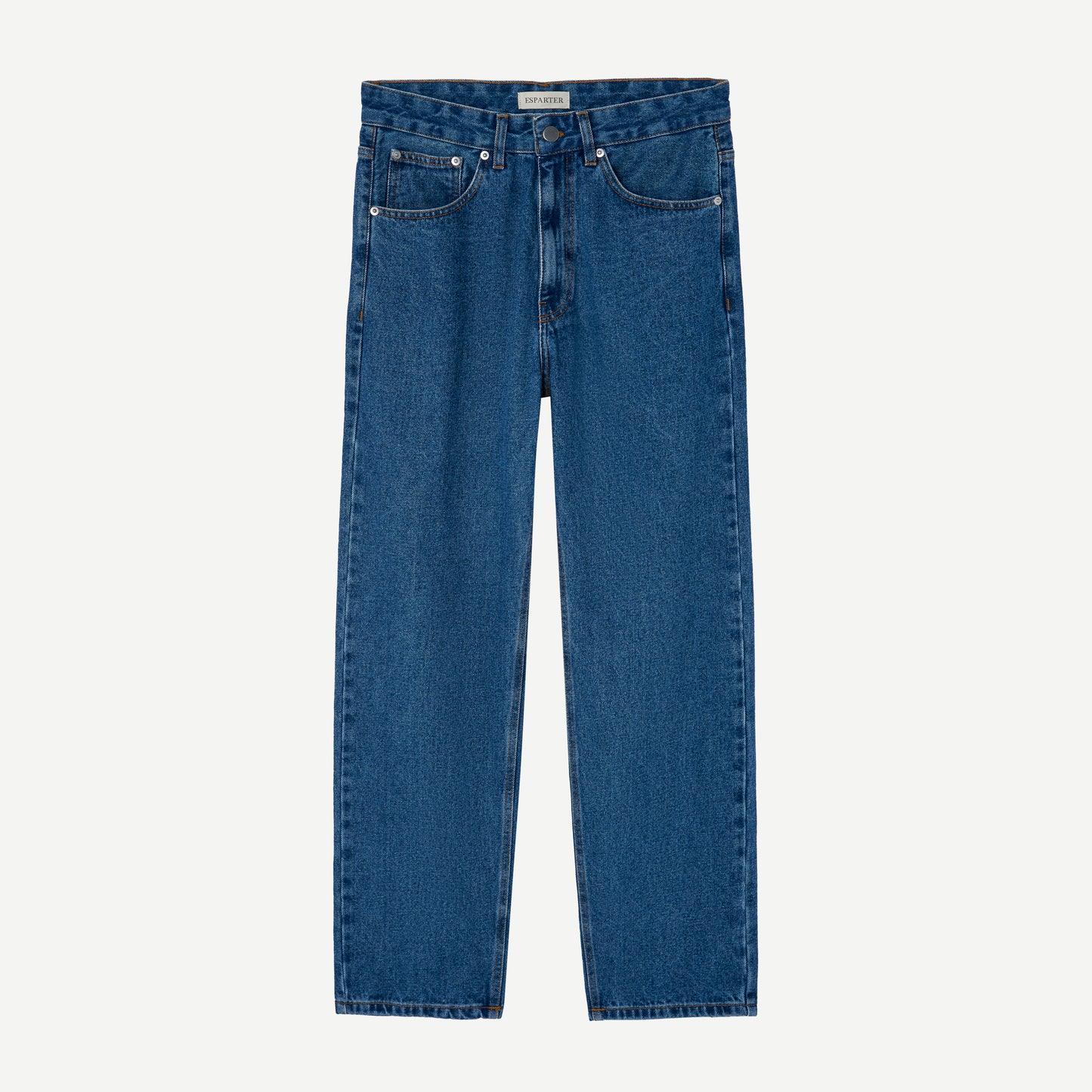 Jeans Rectos en Denim Azul Claro de Esparter