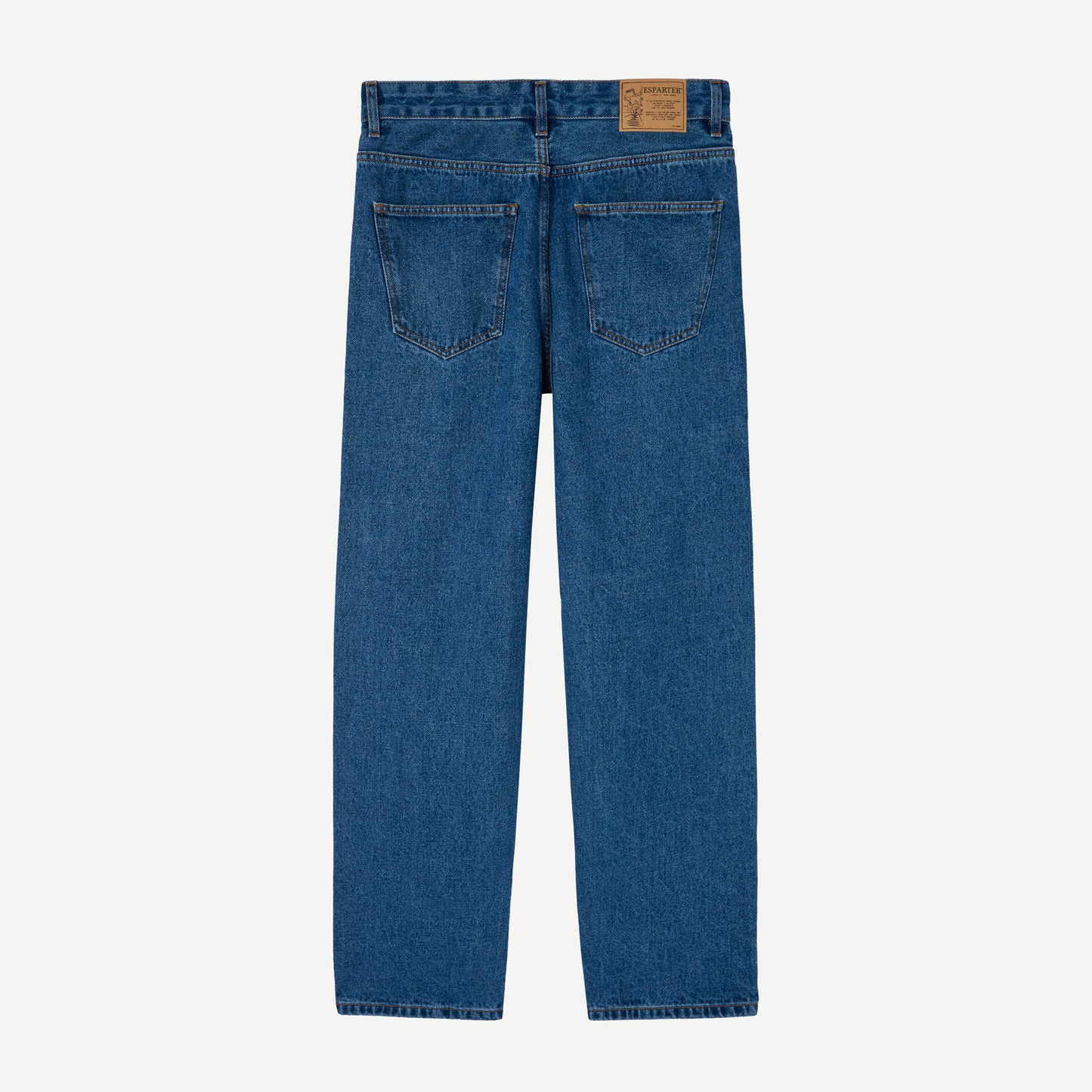 Jeans Rectos en Denim Azul Claro de Esparter