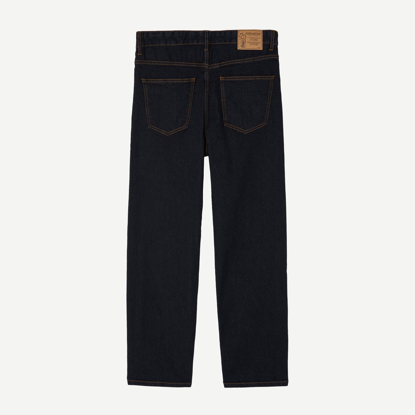 Jeans Rectos en Denim Negro de Esparter
