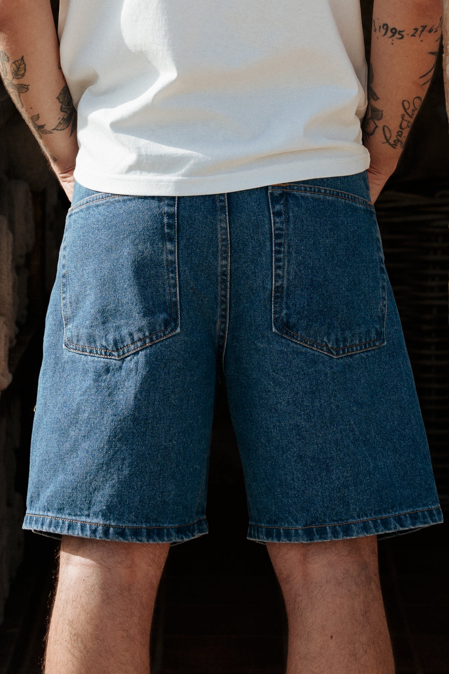 BERMUDA DENIM AZUL