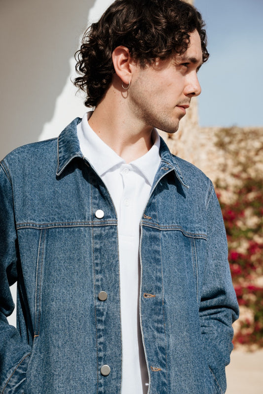 CHAQUETA DENIM AZUL