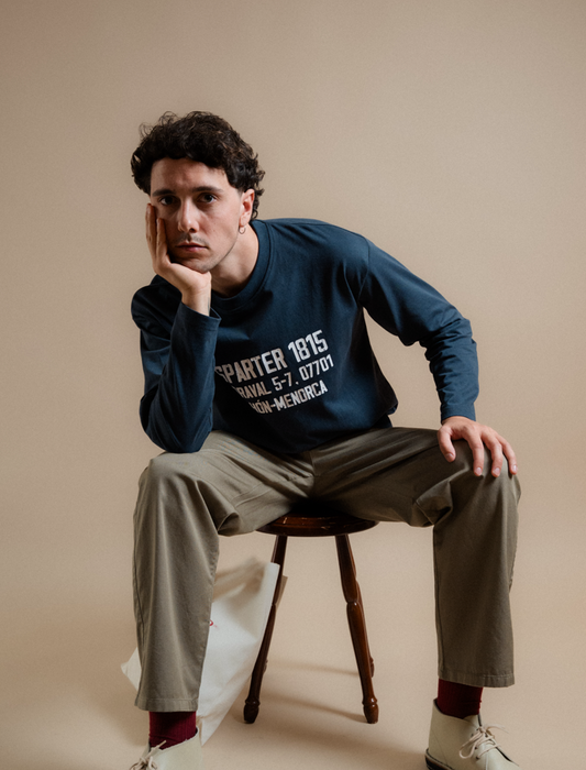 CAMISETA ESPARTER1815 MANGA LARGA NAVY