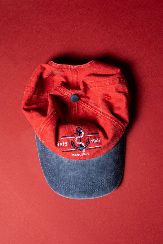 ESPARTER1815 x PORTMENORCA - Gorra roja y azul
