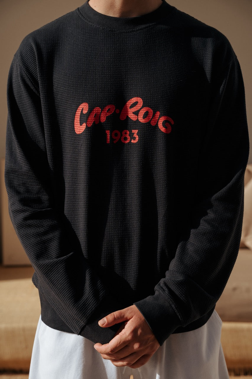 SUDADERA WAFFLE CAPROIG - NAVY