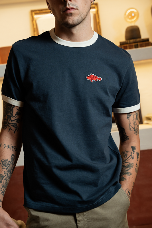 CAMISETA NAVY CAPROIG CONTRASTE