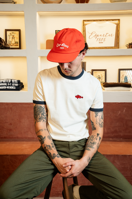 CAMISETA BEIGE CAPROIG CONTRASTE