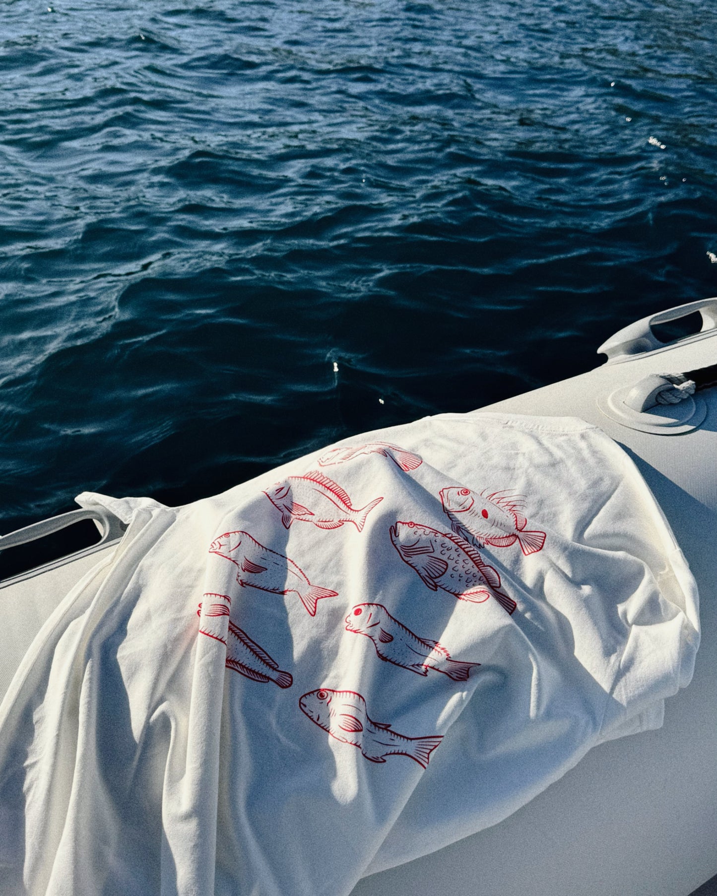 T-SHIRT CAP ROIG "PEIXOS"